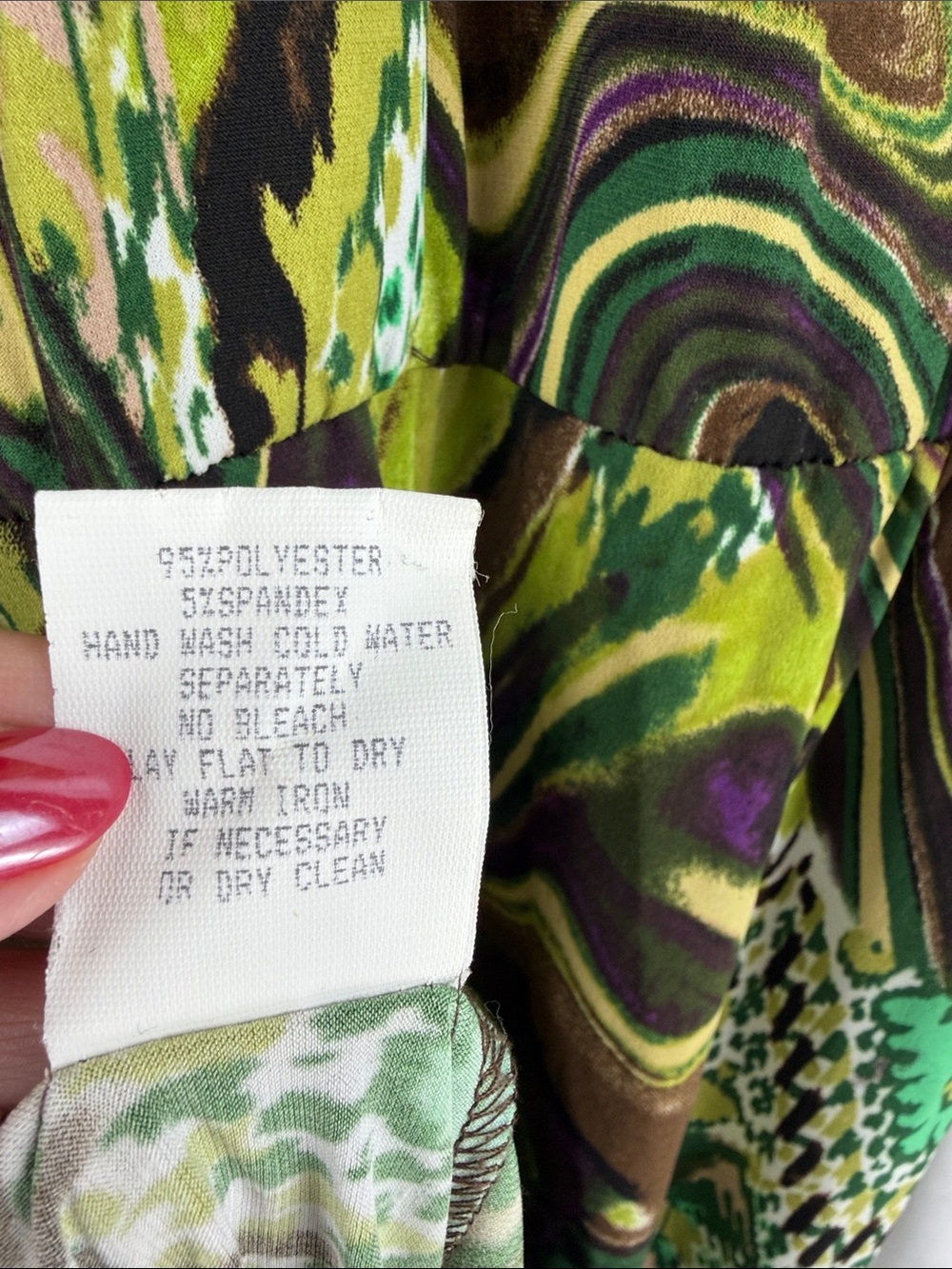 Rabbit Rabbit Rabbit Green & Brown Patterned Ruffle-Front Midi Dress - Picture 5 of 8